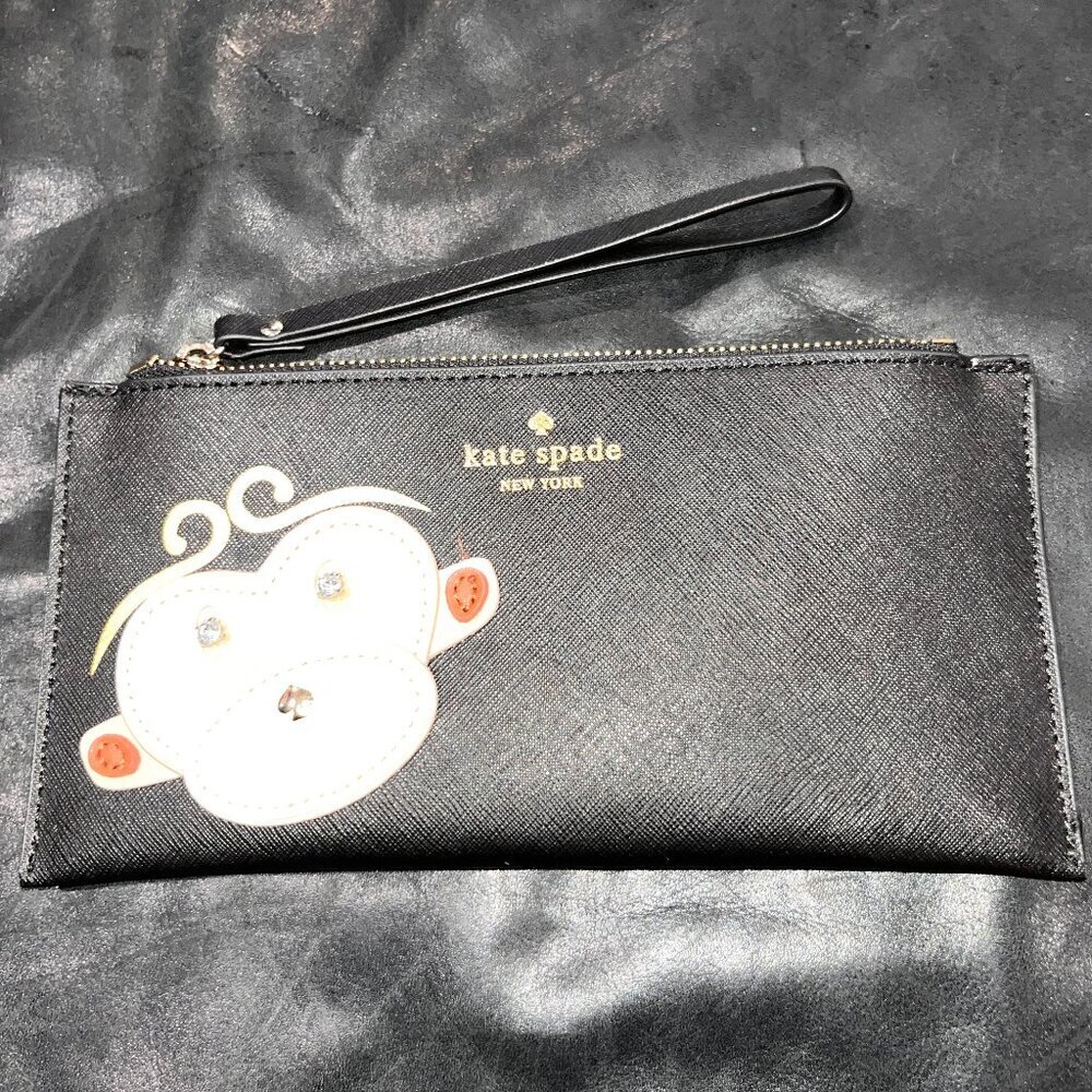 RARE COLLECTIBLE 2015 KATE SPADE NEW YORK CAUTION TO THE WIND MONKEY WRISTLET